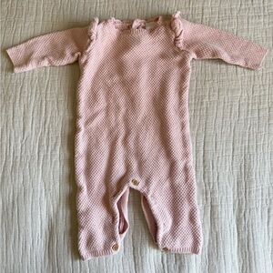 Pink Cozy Footie One Piece